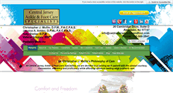 Desktop Screenshot of centraljerseyankleandfoot.com